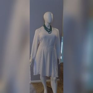 Knee-length White Dress